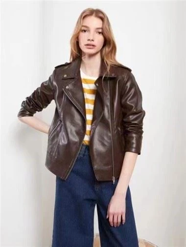 Veste Bomber PU Haute Couture pour Dames