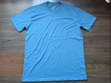 T-shirt uni à manches courtes et col rond pour hommes